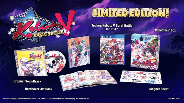 Touhou Kobuto V: Burst Battle Limited Edition box art for Playstation 4